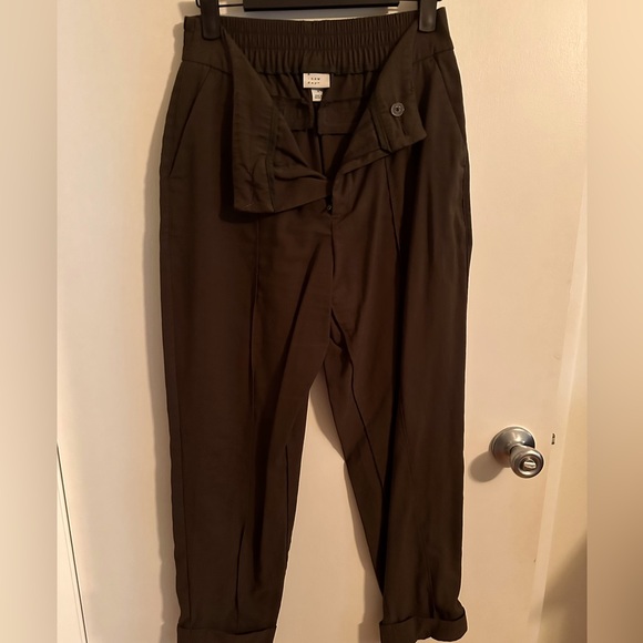 a new day Pants - 2 pairs of trousers 1 khaki 1 black! Worn once each!